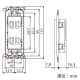 パナソニック 埋込アースターミナル付ダブルコンセント 金属枠付 15A 125V ベージュ 埋込アースターミナル付ダブルコンセント 金属枠付 15A 125V ベージュ WTL1532F 画像2