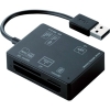 ELECOM USB2.0メモリリーダライダ 5スロット 58メディア対応 ブラック MR-A012BK