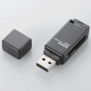 ELECOM 【生産完了品】USB2.0メモリリーダライタ 2スロット 34メディア対応 ブラック USB2.0メモリリーダライタ 2スロット 34メディア対応 ブラック MR-K011BK 画像1