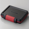 ELECOM SD・microSDカードケース 耐衝撃タイプ SDカード8枚+microSDカード8枚収納 ブラック CMC-SDCHD01BK