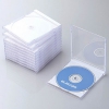 ELECOM Blu-ray・DVD・CDケース 1枚収納 10枚セット ホワイト CCD-JSCN10WH