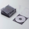 ELECOM Blu-ray・DVD・CDケース スリムタイプ 1枚収納 10枚セット クリアブラック CCD-JSCS10CBK