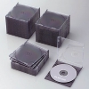 ELECOM Blu-ray・DVD・CDケース スリムタイプ 1枚収納 50枚セット クリアブラック CCD-JSCS50CBK