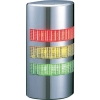 パトライト LED壁面取付積層信号灯 《シグナル・タワー ウォールマウント》 点灯/点滅/ブザータイプ 3段式(赤・黄・緑) クロムメッキ WE-302FB-RYG