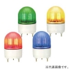 パトライト 【生産完了品】LED小型表示灯 点滅/流動/ストロボタイプ 定格電圧DC24V φ100mm 黄 KHE-24-Y