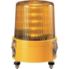 パトライト 【生産完了品】LED大型表示灯 流動タイプ 定格電圧AC/DC24V φ162mm 黄 KLE-24-Y