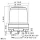 パトライト LED大型回転灯 《パトライト》 強耐震型 定格電圧AC100〜240V φ162mm 取付ピッチφ120mm 黄 LED大型回転灯 《パトライト》 強耐震型 定格電圧AC100〜240V φ162mm 取付ピッチφ120mm 黄 RLR-M2-P-Y 画像2