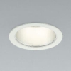 コイズミ照明 LEDベースダウンライト 防雨型 600lmクラス 白熱球60W相当 温白色 埋込穴φ100mm 照度角65° ファインホワイト AD45816L