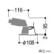 コイズミ照明 LEDベースダウンライト 防雨型 600lmクラス 白熱球60W相当 温白色 埋込穴φ100mm 照度角65° LEDベースダウンライト 防雨型 600lmクラス 白熱球60W相当 温白色 埋込穴φ100mm 照度角65° AD45822L 画像2