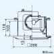 三菱 ダクト用換気扇 中間取付形ダクトファン 排気専用 24時間換気機能付 サニタリー用 高静圧形 1〜2部屋換気用 接続パイプφ100mm ダクト用換気扇 中間取付形ダクトファン 排気専用 24時間換気機能付 サニタリー用 高静圧形 1〜2部屋換気用 接続パイプφ100mm V-13ZMC6 画像4