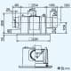 三菱 【生産完了品】ダクト用換気扇 サニタリー用ファン BL認定品 2部屋同時換気タイプ 低騒音形 浴室用 BL規格2室用&#8544;型 プラスチックボディタイプ 接続パイプφ100mm 埋込寸法260mm角 ダクト用換気扇 サニタリー用ファン BL認定品 2部屋同時換気タイプ 低騒音形 浴室用 BL規格2室用&#8544;型 プラスチックボディタイプ 接続パイプφ100mm 埋込寸法260mm角 VD-13ZFC10-BL 画像2