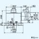 三菱 【生産完了品】ダクト用換気扇 フラットインテリアタイプ 大風量タイプ 居間・事務所・店舗用 消音形 接続パイプφ150mm 埋込寸法315mm角 ダクト用換気扇 フラットインテリアタイプ 大風量タイプ 居間・事務所・店舗用 消音形 接続パイプφ150mm 埋込寸法315mm角 VD-20ZNP10-FP 画像2