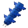 旭電機化成 らくらくプラグ&#8545; 3個組 ブルー/ブルー らくらくプラグ&#8545; 3個組 ブルー/ブルー ARR20-TBBB 画像1