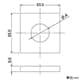 カクダイ 【販売終了】ワンホール混合栓取付補強板 取付穴径40mm用 ワンホール混合栓取付補強板 取付穴径40mm用 107-820-40 画像2