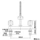 カクダイ 【生産完了品】2ハンドル混合栓 取付穴径23〜26mm シャワー付 2ハンドル混合栓 取付穴径23〜26mm シャワー付 151-008 画像4