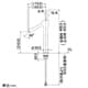 カクダイ 【生産完了品】シングルレバー混合栓 《風》 洗面用 トール型 ブレードホースタイプ 一般地・寒冷地共用 取付穴径34〜36mm 吐水口高さ210mm シングルレバー混合栓 《風》 洗面用 トール型 ブレードホースタイプ 一般地・寒冷地共用 取付穴径34〜36mm 吐水口高さ210mm 183-215 画像2