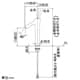 カクダイ 【生産完了品】シングルレバー混合栓 《風》 洗面用 ミドル型 ブレードホースタイプ 一般地・寒冷地共用 取付穴径34〜36mm 吐水口高さ180mm シングルレバー混合栓 《風》 洗面用 ミドル型 ブレードホースタイプ 一般地・寒冷地共用 取付穴径34〜36mm 吐水口高さ180mm 183-213 画像2