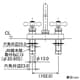 カクダイ 【生産完了品】2ハンドル混合栓 固定コマ式 取付穴径23〜26mm 吐水口高さ88mm 一般地・寒冷地共用 2ハンドル混合栓 固定コマ式 取付穴径23〜26mm 吐水口高さ88mm 一般地・寒冷地共用 151-003 画像3