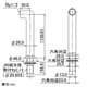 カクダイ 【販売終了】水栓取付脚 横水栓用 単水栓タイプ ミドル型 取付穴径22〜27mm ブロンズ 水栓取付脚 横水栓用 単水栓タイプ ミドル型 取付穴径22〜27mm ブロンズ 104-118 画像2