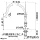 カクダイ 【生産完了品】立形スワン水栓 単水栓タイプ 呼び径13 取付穴径22〜27mm 吐水口高さ142mm 90°開閉ハンドル機能・整流器付 立形スワン水栓 単水栓タイプ 呼び径13 取付穴径22〜27mm 吐水口高さ142mm 90°開閉ハンドル機能・整流器付 700-730-13 画像2