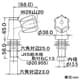 カクダイ 【生産完了品】立形自在水栓本体 単水栓タイプ 呼び径13 取付穴径22〜27mm パイプ別売 立形自在水栓本体 単水栓タイプ 呼び径13 取付穴径22〜27mm パイプ別売 700-774-13 画像2