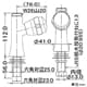 カクダイ 【生産完了品】胴長立形自在水栓本体 単水栓タイプ 呼び径13 取付穴径22〜27mm パイプ別売 胴長立形自在水栓本体 単水栓タイプ 呼び径13 取付穴径22〜27mm パイプ別売 700-775-13 画像2