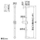 カクダイ 【販売終了】シャワースライドバー 全長1101mm シャワースライドバー 全長1101mm 358-310 画像3