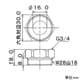 カクダイ 【販売終了】クランク用アダプター 2個入 クランク用アダプター 2個入 100-121 画像2