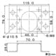 カクダイ 【販売終了】低高床用金具 682-002-22/682-003-22用 低高床用金具 682-002-22/682-003-22用 682-008 画像2