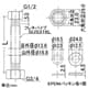 カクダイ 【販売終了】異径フレキパイプ20×13 パイプ外径16.8mm 長さ400mm 異径フレキパイプ20×13 パイプ外径16.8mm 長さ400mm 7986-400 画像2