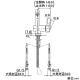カクダイ 【生産完了品】シングルレバー引出し混合栓 《CORDIA》 洗面用 1ホール・ブレードホースタイプ 取付穴35mm 吐水口高さ190mm 逆流防止機能・排水上部セット付 シングルレバー引出し混合栓 《CORDIA》 洗面用 1ホール・ブレードホースタイプ 取付穴35mm 吐水口高さ190mm 逆流防止機能・排水上部セット付 184-023 画像4