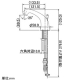 カクダイ 【販売終了】2ハンドル混合栓 《ANTIRA》 洗面用 3ホールタイプ 取付穴径30〜36mm 吐水口高さ89.5mm 引棒付 2ハンドル混合栓 《ANTIRA》 洗面用 3ホールタイプ 取付穴径30〜36mm 吐水口高さ89.5mm 引棒付 153-029 画像2