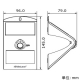 オンスクエア 【生産完了品】センサーウォールライト ソーラー充電式 防塵防水IP65 220lm センサーウォールライト ソーラー充電式 防塵防水IP65 220lm OL-304W 画像4