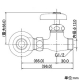 カクダイ 【販売終了】回転分岐栓13 湯沸器用 固定コマ式 回転分岐栓13 湯沸器用 固定コマ式 7820 画像3