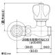 カクダイ 【販売終了】回転分岐栓 湯沸器用 固定コマ式 呼び径13 回転分岐栓 湯沸器用 固定コマ式 呼び径13 7821-13 画像3