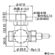 カクダイ 【生産完了品】水抜分岐バルブ 湯沸器用 固定コマ式 呼び径13 水抜ニップル付 研磨仕上げ 水抜分岐バルブ 湯沸器用 固定コマ式 呼び径13 水抜ニップル付 研磨仕上げ 781-101-13 画像2