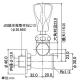 カクダイ 【販売終了】水抜分岐バルブ13 湯沸器用 水抜分岐バルブ13 湯沸器用 782-600 画像2
