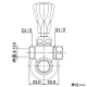 カクダイ 【販売終了】水抜分岐バルブ13 湯沸器用 水抜分岐バルブ13 湯沸器用 782-600 画像3