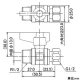 カクダイ 【販売終了】ボールバルブ13 一般小型タイプ ワンタッチ着脱式 片ナット・パッキン付 ボールバルブ13 一般小型タイプ ワンタッチ着脱式 片ナット・パッキン付 6501 画像2