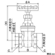 カクダイ 【販売終了】ゲートバルブ 配管用 呼び25 ゲートバルブ 配管用 呼び25 654-001-25 画像2