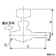 カクダイ 【販売終了】ニードルバルブ 呼び1/4×9.0 ニードルバルブ 呼び1/4×9.0 651-94-1/4×9.0 画像2