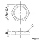 カクダイ 【販売終了】ロックナット 呼び径13 ロックナット 呼び径13 0762-13 画像2