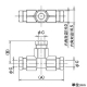 カクダイ 【販売終了】銅管用T型リングジョイント 銅管呼び8 銅管用T型リングジョイント 銅管呼び8 668-015 画像2