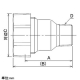 カクダイ 【販売終了】3管兼用ジョイントオスアダプター 呼び10A 白 3管兼用ジョイントオスアダプター 呼び10A 白 649-846-10AW 画像2