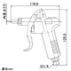 カクダイ 【生産完了品】エアブローガン レバータイプ ネジ式 グリップカバー付 エアブローガン レバータイプ ネジ式 グリップカバー付 518-535 画像2