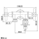 カクダイ 【生産完了品】洗濯機用双口水栓 呼び13 自動閉止機構付 洗濯機用双口水栓 呼び13 自動閉止機構付 704-107-13 画像2
