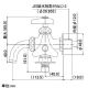 カクダイ 【生産完了品】洗濯機用双口水栓 固定コマ式 呼び13 寒冷地用 洗濯機用双口水栓 固定コマ式 呼び13 寒冷地用 704-108K-13 画像2
