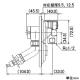 カクダイ 【販売終了】洗濯機用水栓 単水栓タイプ 対応壁厚9.5・12.5mm 自動閉止機構・90°開閉ハンドル・逆流防止機能・専用座付エルボ付 洗濯機用水栓 単水栓タイプ 対応壁厚9.5・12.5mm 自動閉止機構・90°開閉ハンドル・逆流防止機能・専用座付エルボ付 731-010 画像2