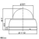 マザーツール ハイビジョン暗視対応AHDドームカメラ DC12V 1/3インチカラーCMOSセンサー ACアダプター付 ハイビジョン暗視対応AHDドームカメラ DC12V 1/3インチカラーCMOSセンサー ACアダプター付 MTD-S23AHDIR 画像2