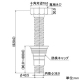 カクダイ 【販売終了】排水用接続ホース 426-131・426-154・426-154-W用 呼50〜75VP・VU管兼用 排水用接続ホース 426-131・426-154・426-154-W用 呼50〜75VP・VU管兼用 437-321 画像2